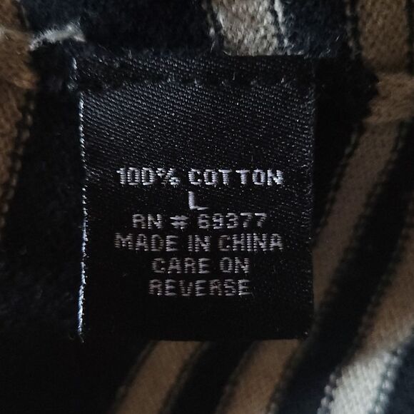 Windsor Short Sleeve Low Back Tie Striped Mini Dress Black and Gray Womens Large - Picture 4 of 9